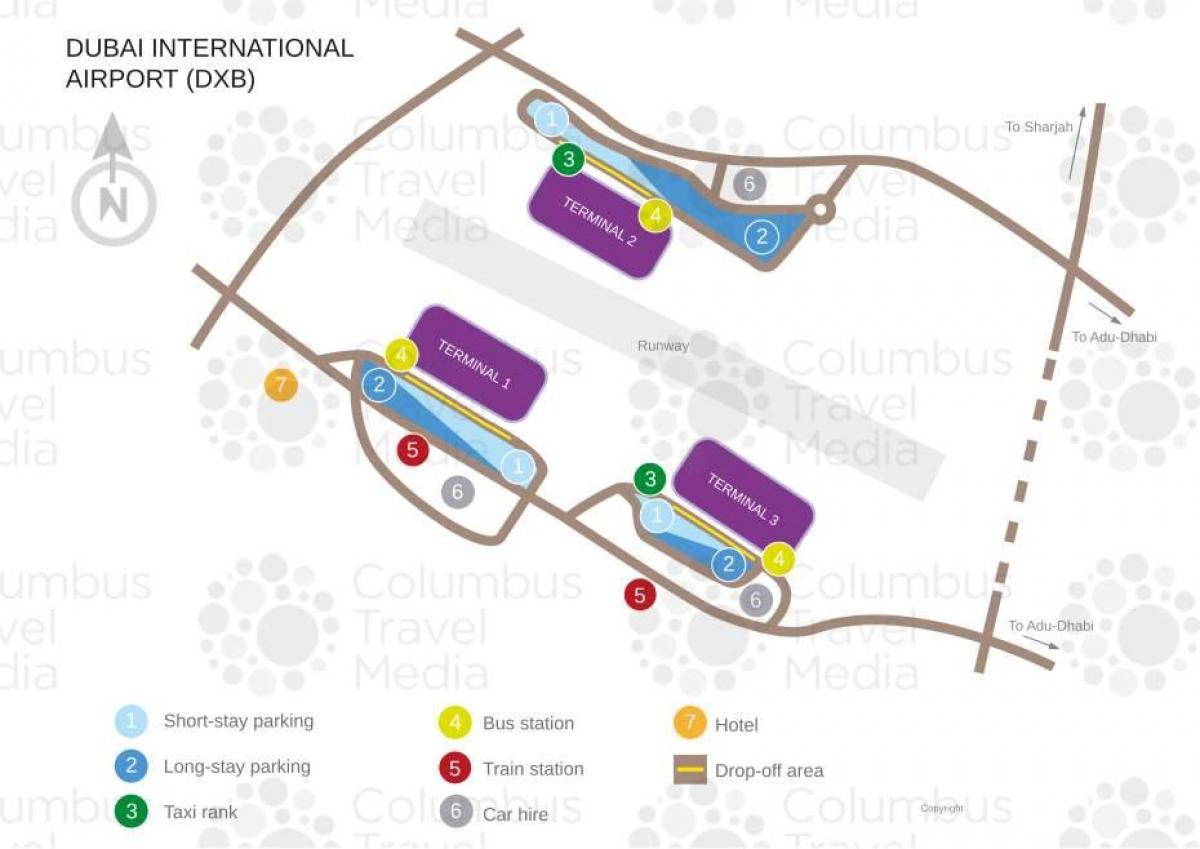 harta e Dubai aeroport