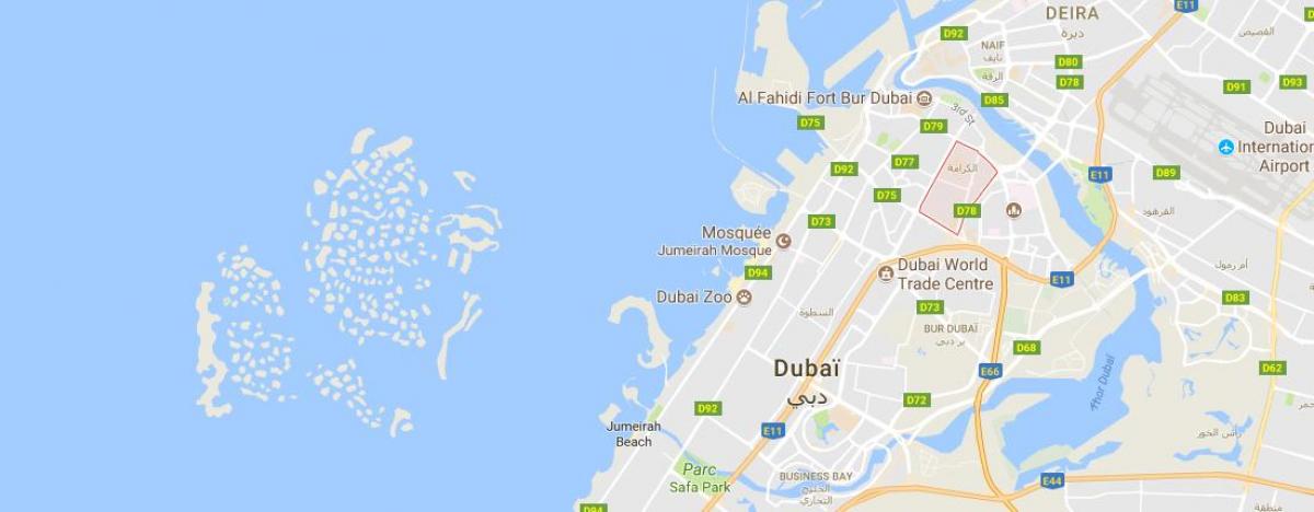 Karama Dubai hartë