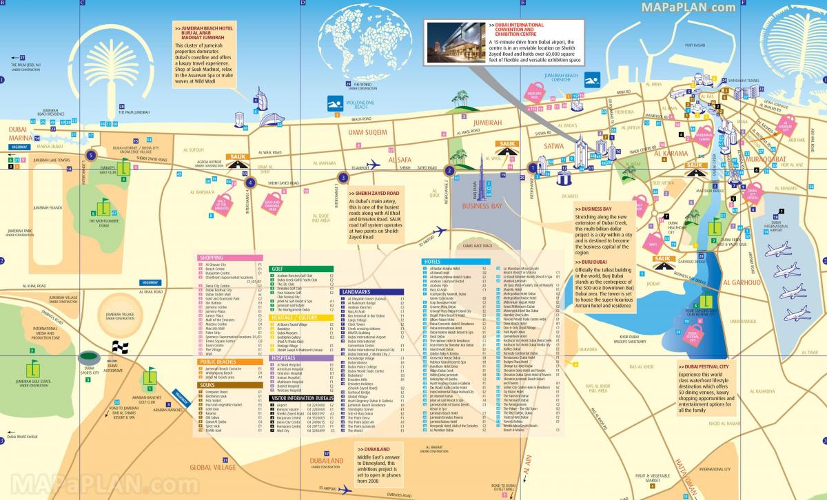 Dubai hartë vendndodhjen e