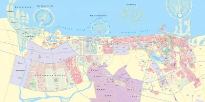 Harta e qytetit Dubai
