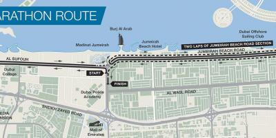 Harta e Dubai maratone