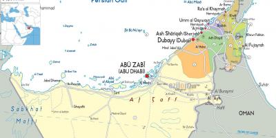 Harta e Dubait në Emiratet e bashkuara arabe