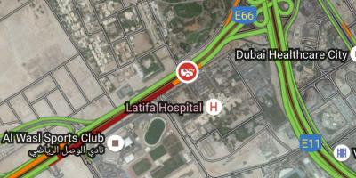 Latifa spital Dubai hartë vendndodhjen e