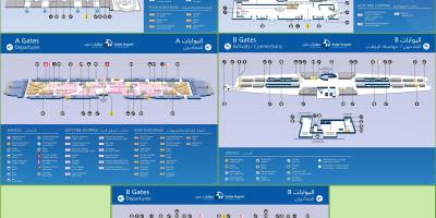 Terminali 3 Dubai aeroporti hartë