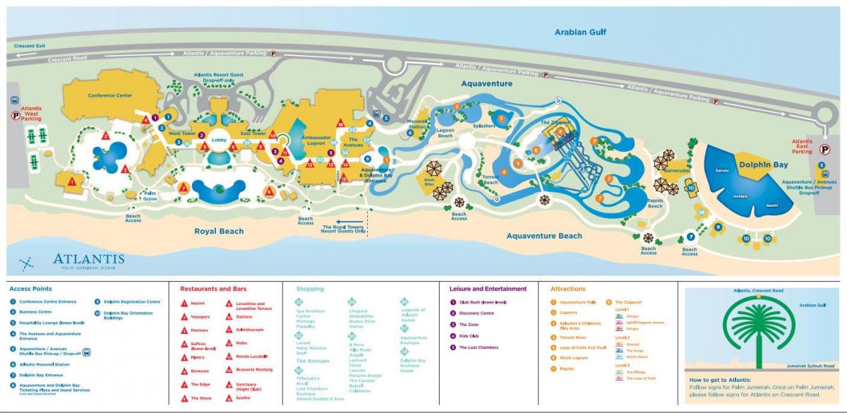 harta e Atlantis Dubai