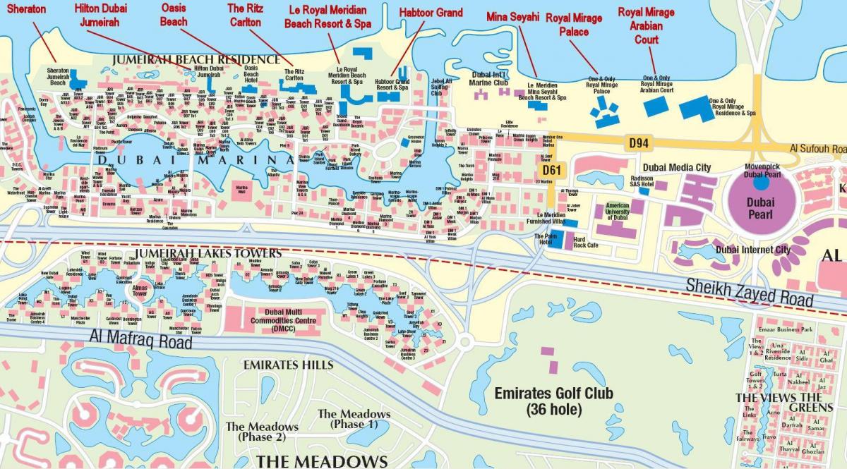 Dubai marina harta me emrat e ndërtimit