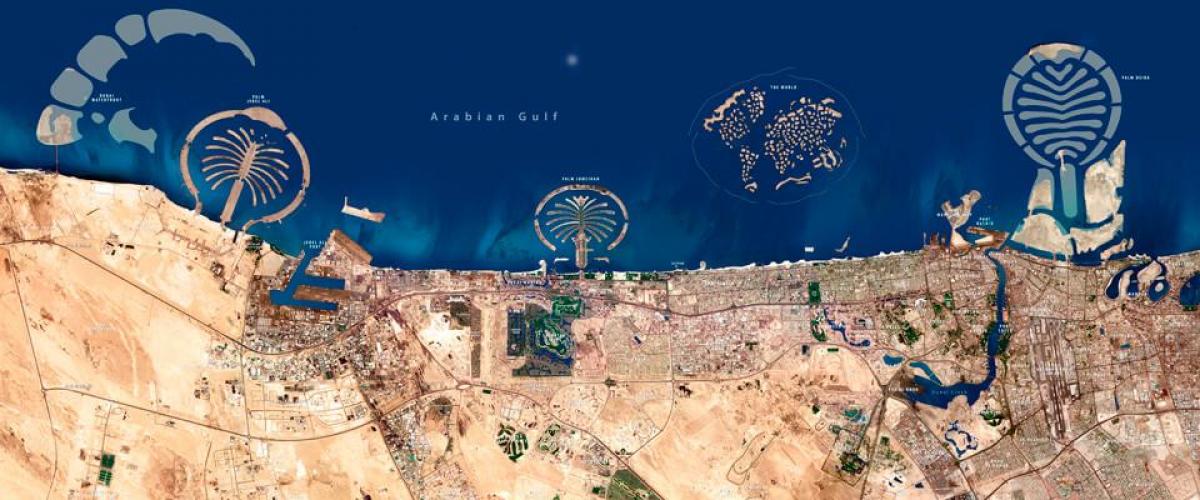 satellite harta e Dubai
