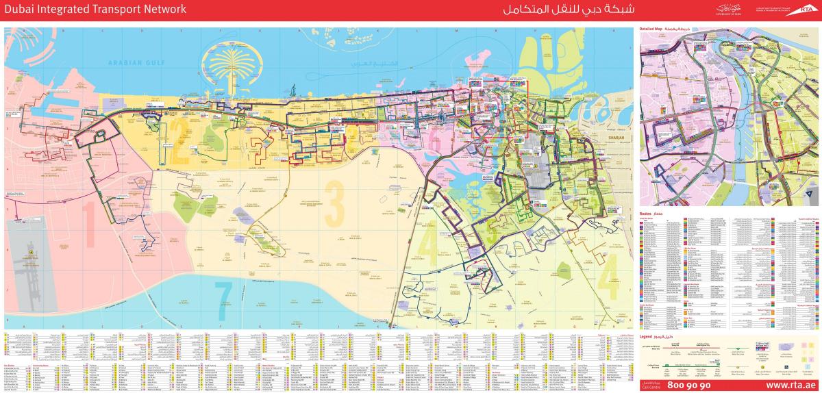 Dubai transportit hartë