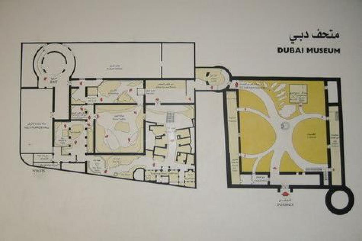 Dubait, muzeu hartë vendndodhjen e