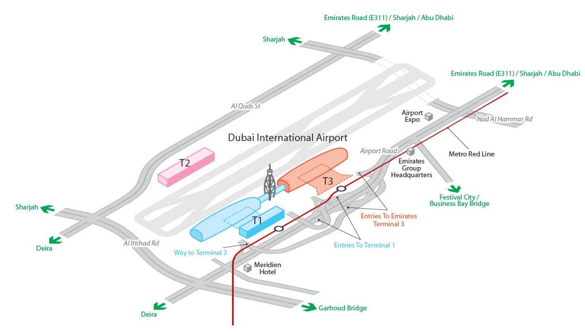 dxb aeroporti hartë