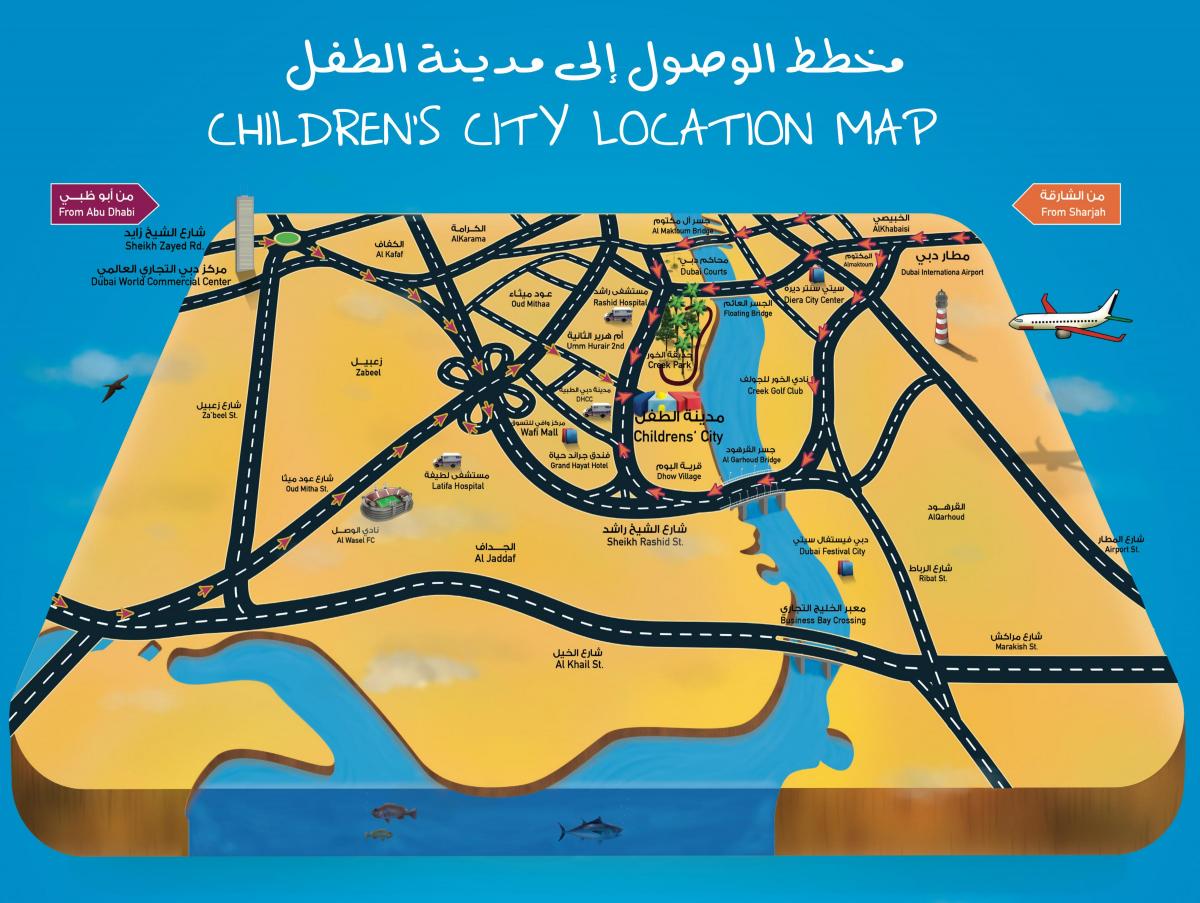 harta e Fëmijëve të qytetit Dubai
