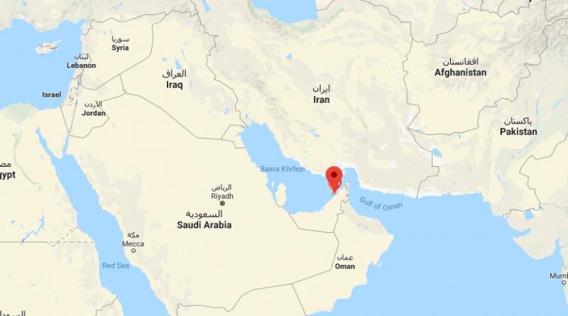 Dubai vendndodhjen në hartë të botës