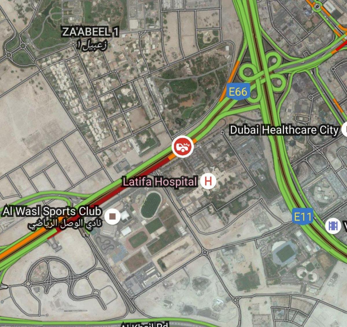 latifa spital Dubai hartë vendndodhjen e