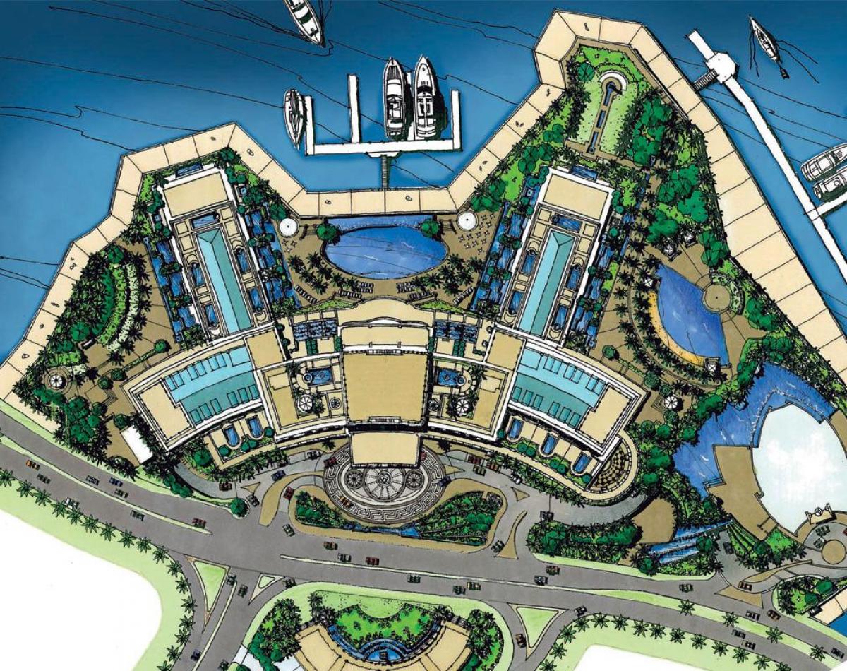 harta e Palazzo Versace Dubai