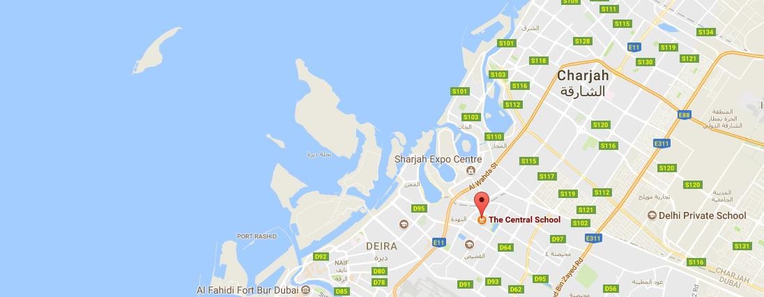 harta e shkollës qendrore Dubai