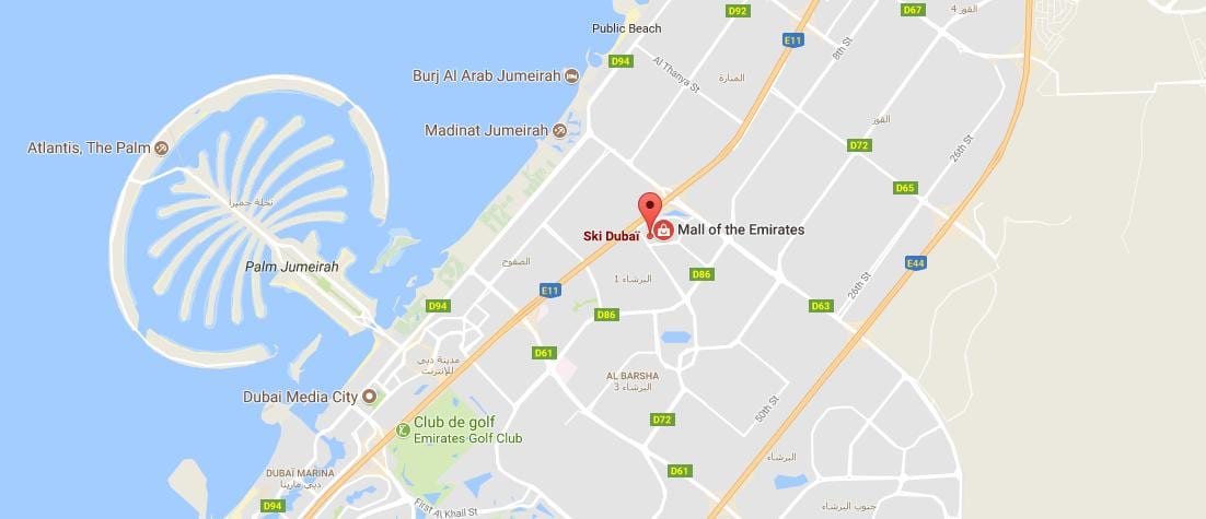 harta e ski Dubai