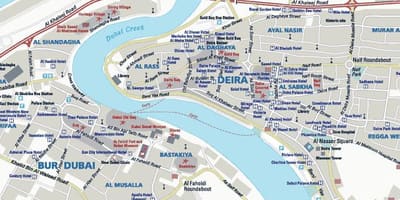 Harta e Deira Dubai