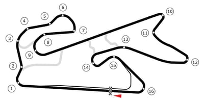 Harta e Dubai autodrome