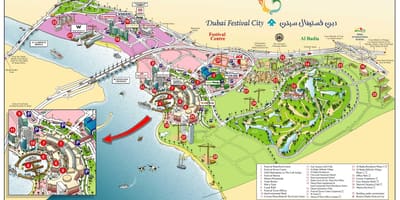 Dubai festival hartë të qytetit