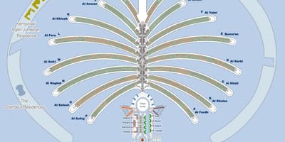 Harta e Palm Dubai