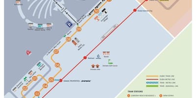 Harta e Dubai tramvaj