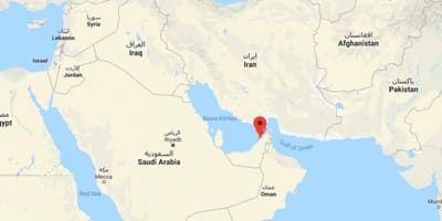 Dubai vendndodhjen në hartë të botës