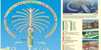 Harta e Palm Jumeirah Dubai
