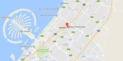 Harta e ski Dubai